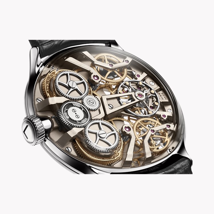 Lederer Central Impulse Chronometer 44mm, Pacific Green Dial, Baton Numerals_2