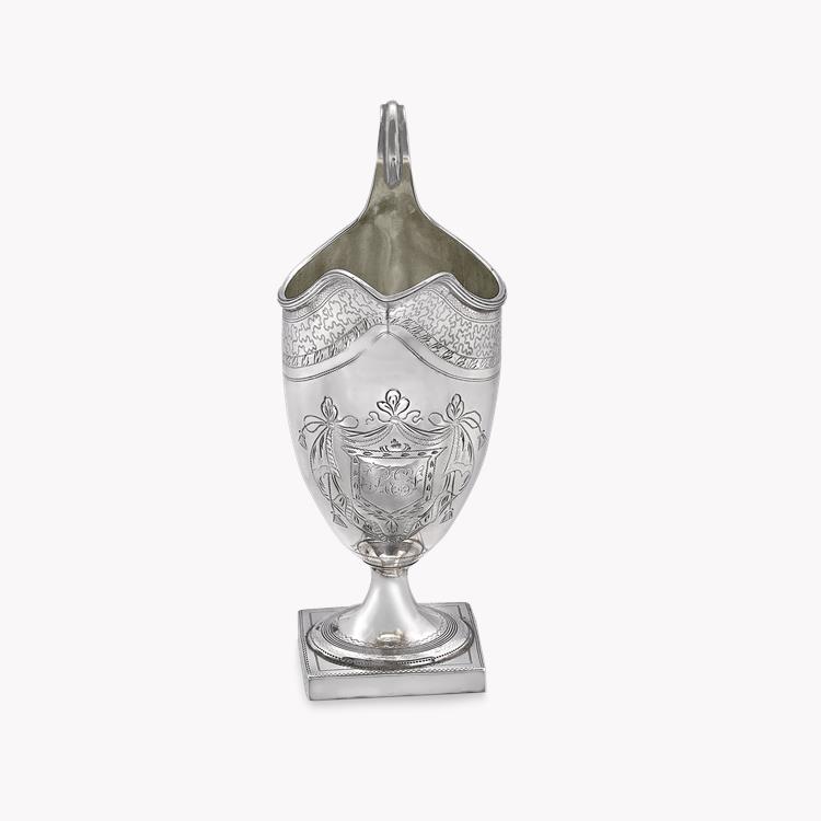 Silver George III Cream Jug Godbehere & Wigan, 1794 Hallmarked London_2