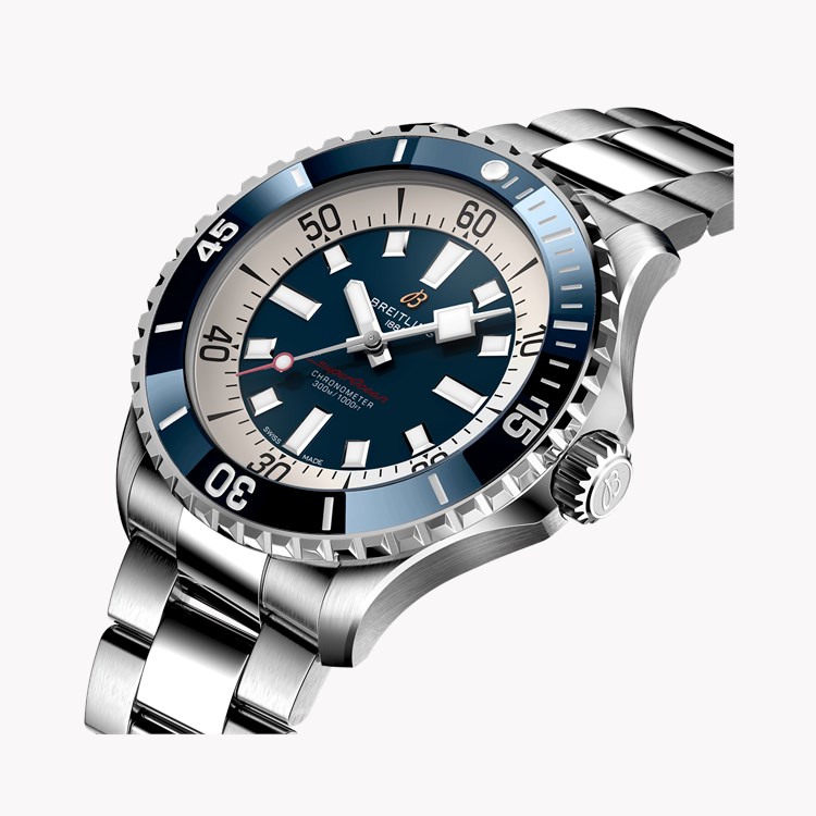 Breitling Superocean Automatic 46 46mm, Blue Dial, Baton Numerals_3