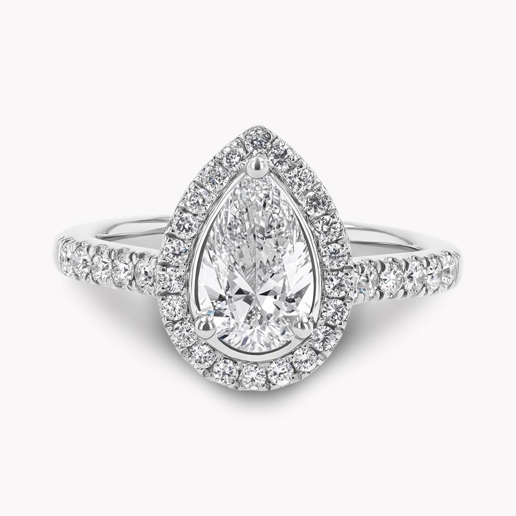 Celestial 0.33ct Pear Shaped Diamond Cluster Ring Pear Shaped, Claw Set_2