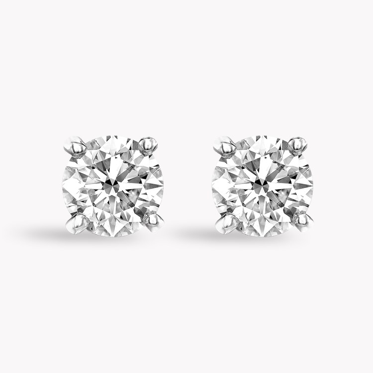 Contemporary Brilliant Cut Diamond Stud Earrings Brilliant cut, Claw set_1