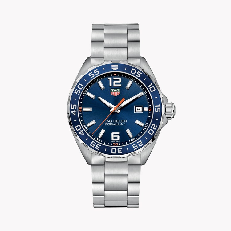 Tag Heuer Formula 1 43mm, Blue Dial, Arabic and Baton Numerals_1