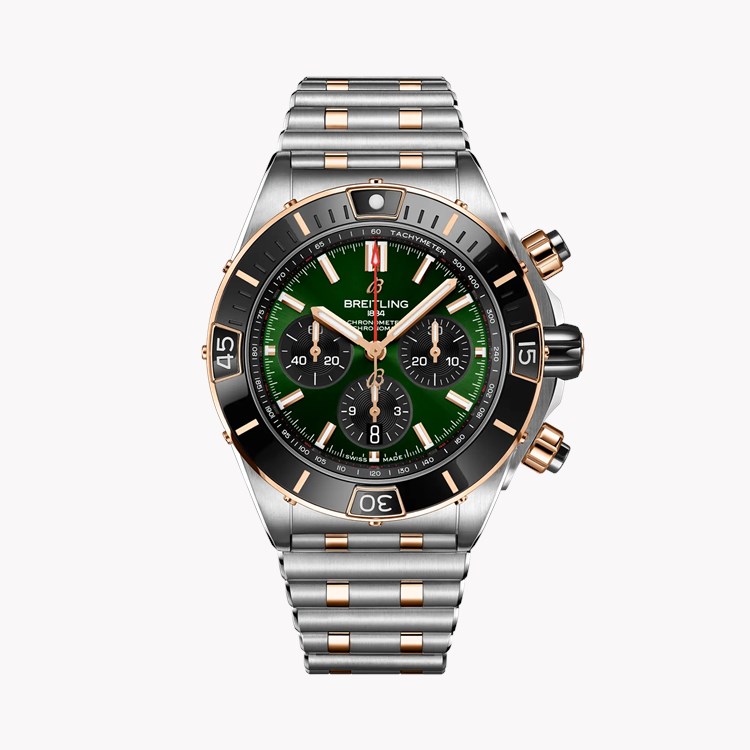 Breitling Super Chronomat B01 44 44mm, Green Dial, Baton Numerals_1