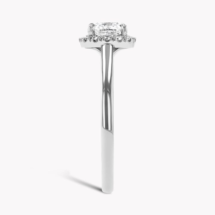 Celestial 1.00ct Cushion Cut Diamond Cluster Ring Cushion modern cut, Claw set_4