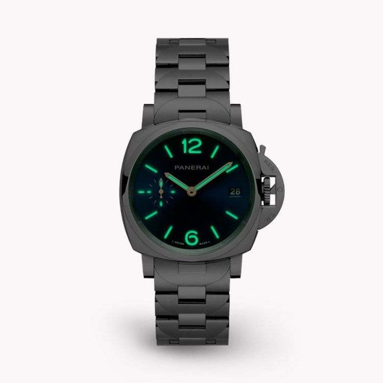 Panerai Luminor Piccolo Due - 38mm 38mm, Blue Dial, Arabic/Baton Numerals_3