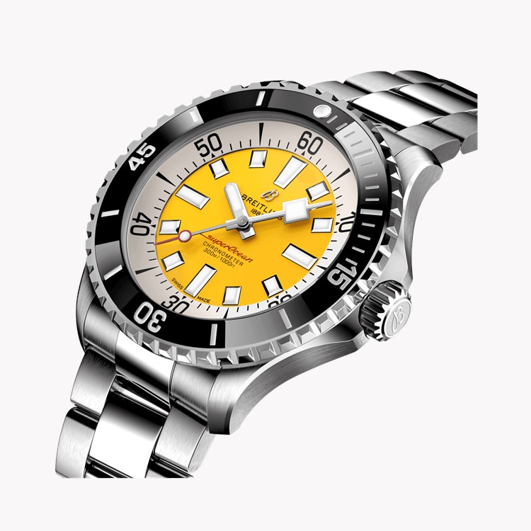 Superocean Automatic 46 46mm, Yellow Dial, Baton Numerals_2