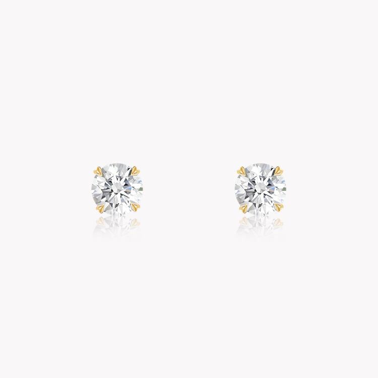 Windsor Diamond Stud Earrings 0.60CT in 18CT Yellow Gold Brilliant cut, Claw set_1