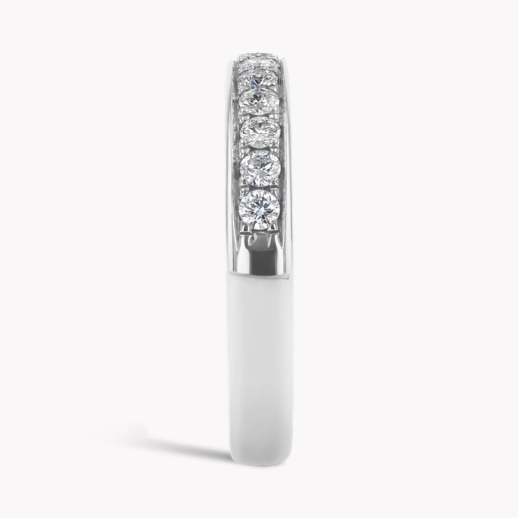 Brilliant Cut Diamond Half Eternity Ring, view 4