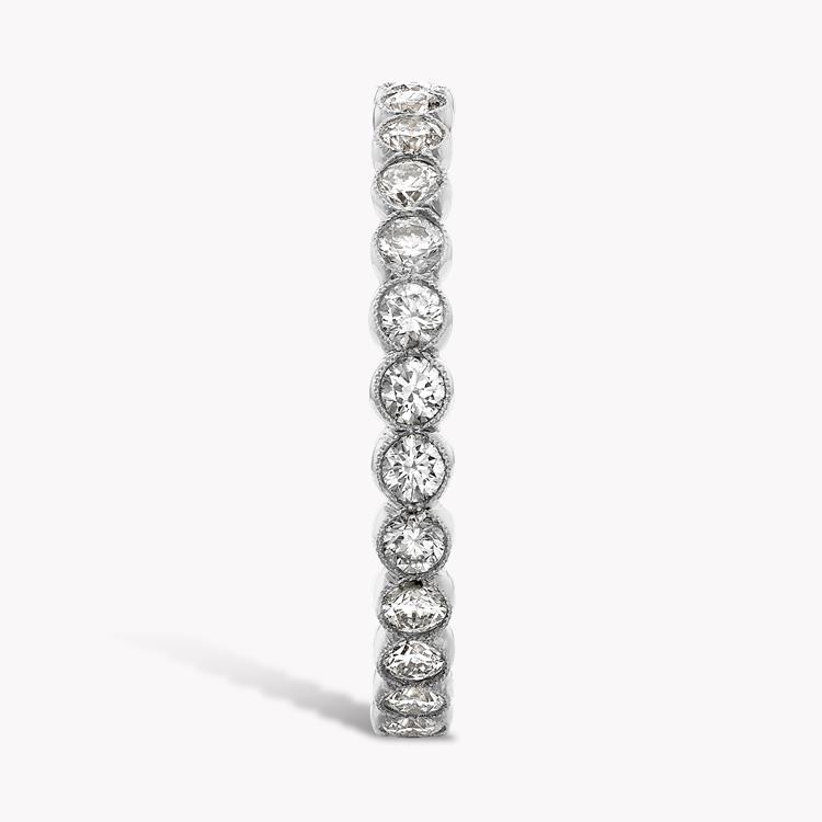 Diamond Dot 0.98ct Full Eternity Ring Brilliant Cut, Millegrain Set_4