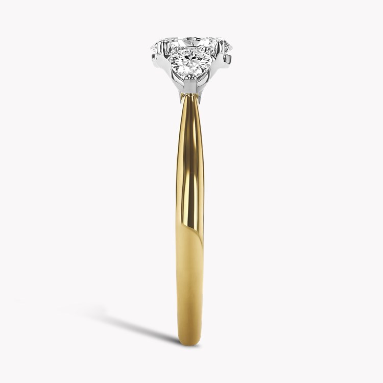 Classic 0.30ct Oval Cut Three Stone Ring Oval Cut, Claw Set_4