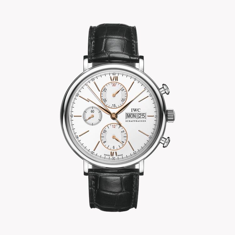 IWC Portofino Chronograph 42mm, Silver Dial, Baton Numerals_1