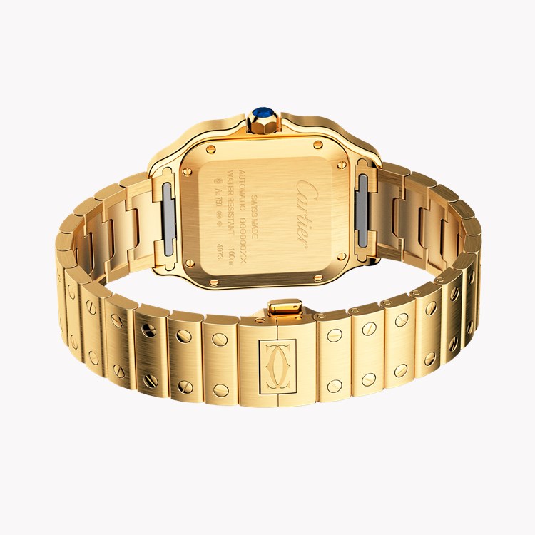 Cartier Santos de Cartier Medium, Silver Dial, Roman Numerals_4