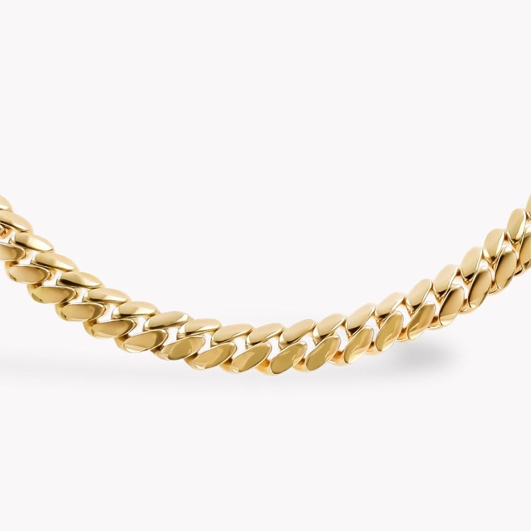Fusion Long Polished Curb Link Necklace (43cm) Brilliant Cut, Pave Set_2