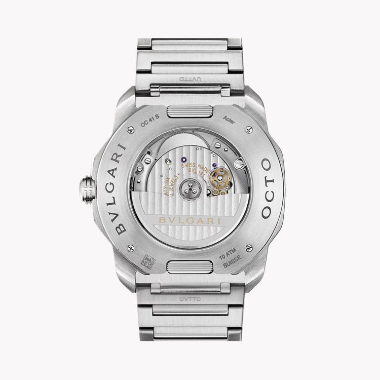 Octo Roma 41mm, Blue Dial, Arabic/Baton Numerals_3