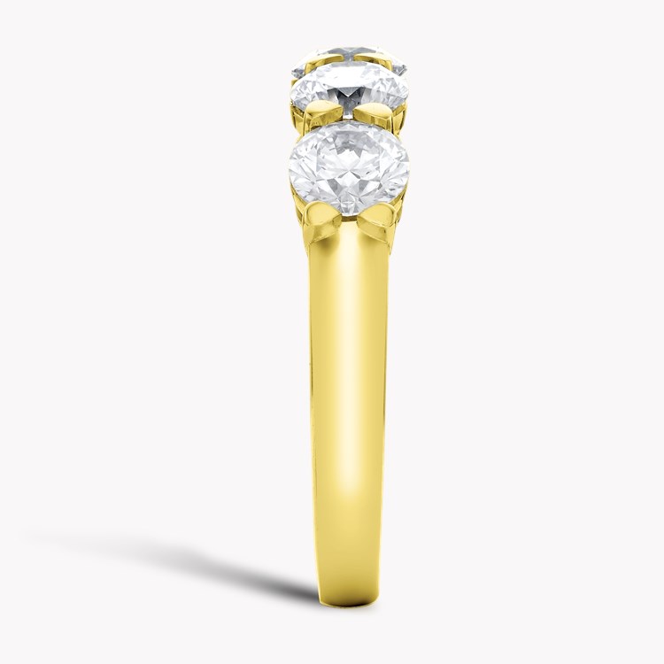Five Stone Diamond Ring Round Brilliant, Claw Set_4