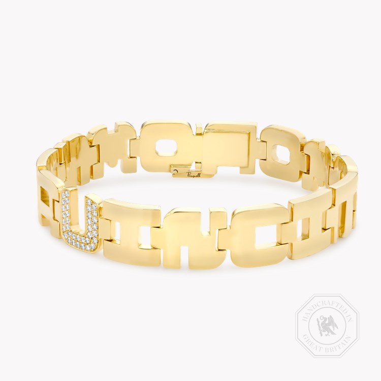 Loveletters Diamond "OMNIA VINCIT AMOR" Bracelet Brilliant Cut, Pavé Set_1