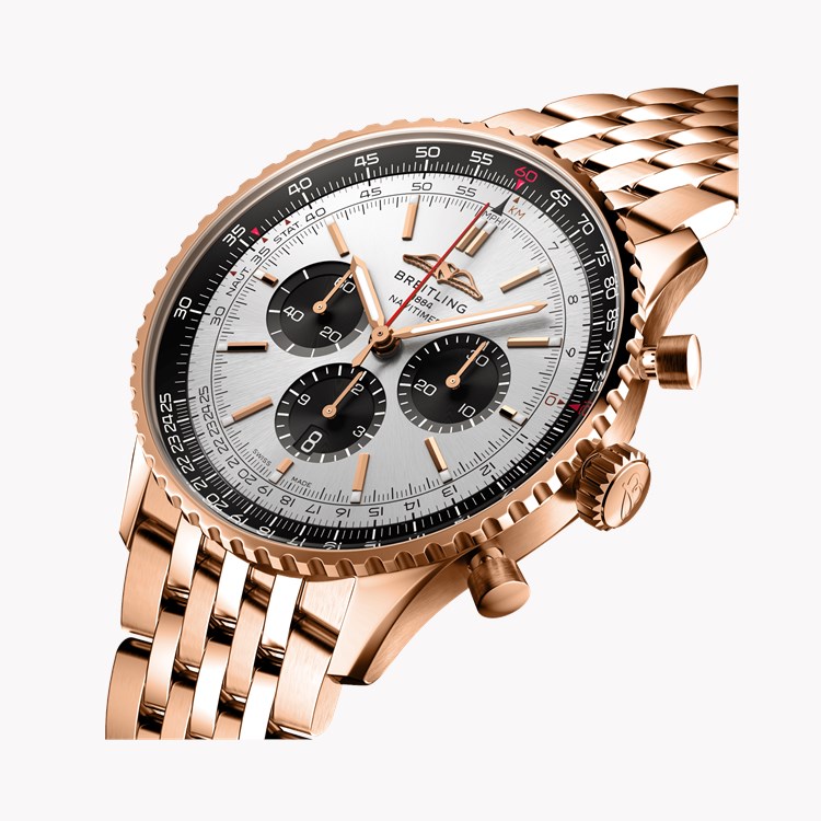 Breitling Navitimer B01 Chronograph 46 46mm, Silver Dial, Baton Numerals_3