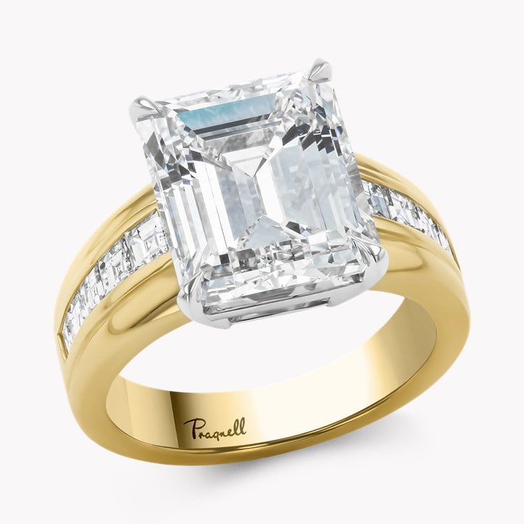 Masterpiece Manhattan 7.04ct Diamond Ring   in 18ct Yellow Gold & Platinum