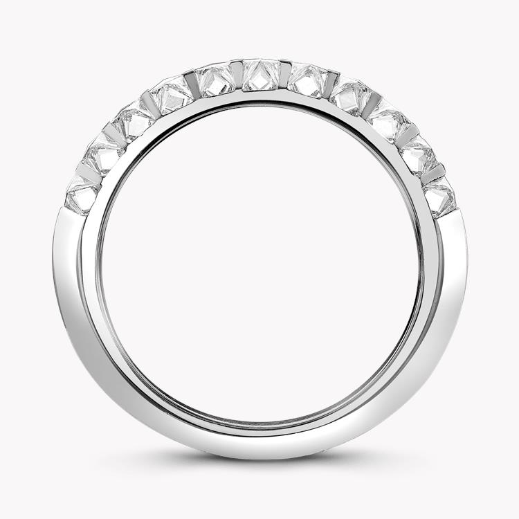 RockChic Two-Row Diamond Ring 1.08CT in Platinum Princess Cut, Channel Set_3