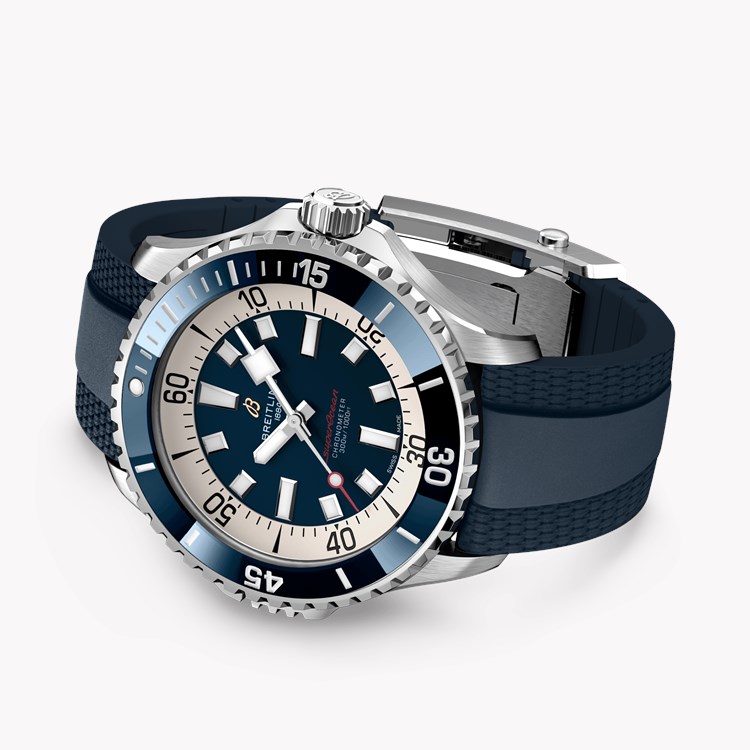 Breitling Superocean Automatic 46 46mm, Blue Dial, Baton Numerals_4