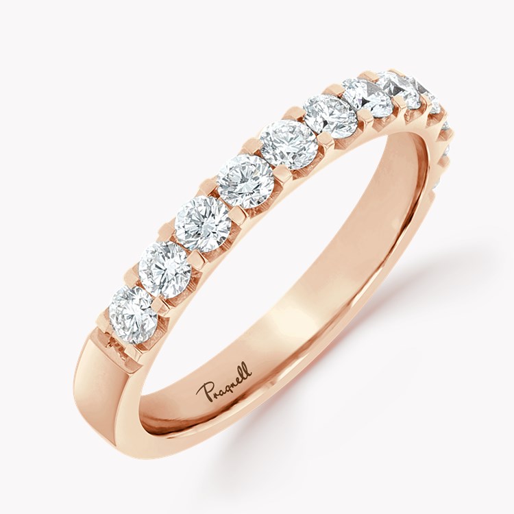 Brilliant Cut Diamond Half Eternity Ring Brilliant Cut, Half Eternity, Claw Set_1