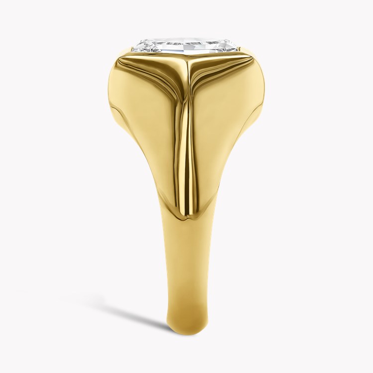 Masterpiece Honeycomb 3.75ct Diamond Ring Hexagonal Cut, Rubover Set_4