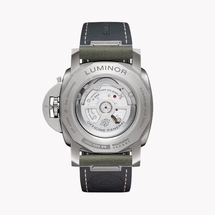Panerai Luminor Marina Titanio 44mm, Green Dial, Arabic/Baton Numerals_2
