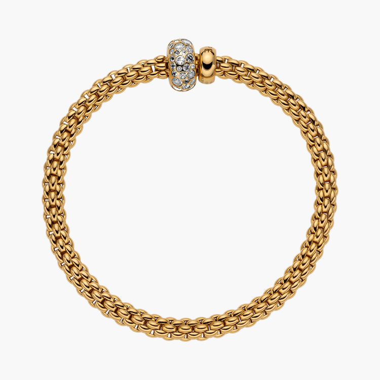 FOPE Solo flex'it Diamond Bracelet Round Brilliant Cut, Thread Set_2