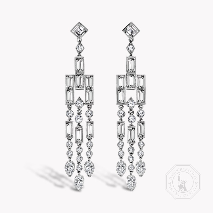 Mixed Cut Diamond Earrings