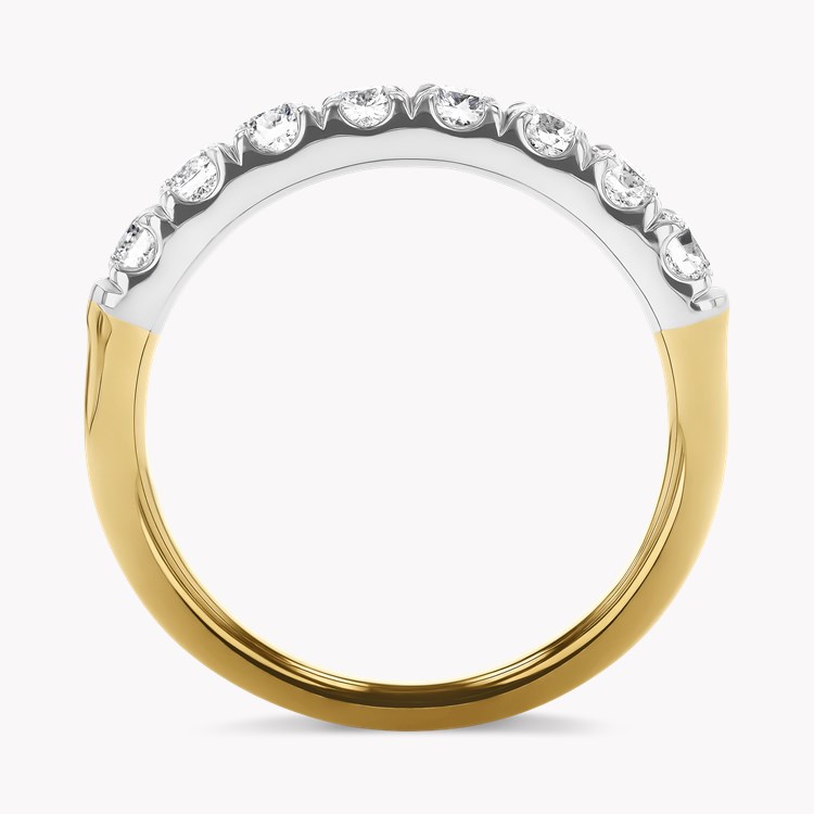 Celestial 0.78ct Diamond Half Eternity Ring Brilliant Cut, Micro Pave Set_3
