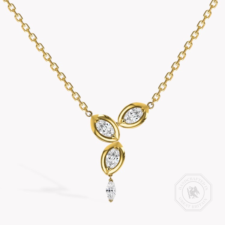 Skimming Stone 1.61ct Diamond Pendant Marquise Cut, Claw Set_1