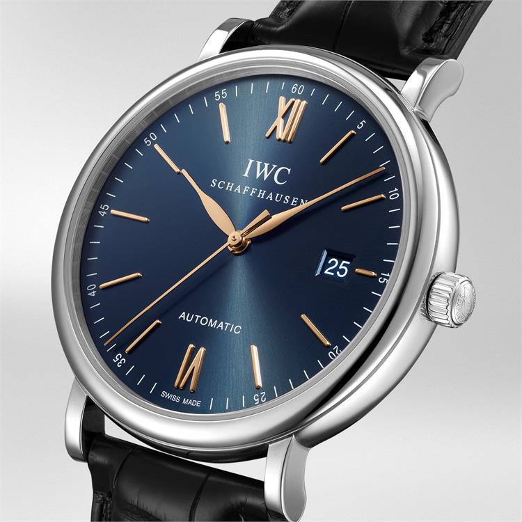 IWC Portofino Automatic 40mm, Blue Dial, Baton/Roman Numerals_2