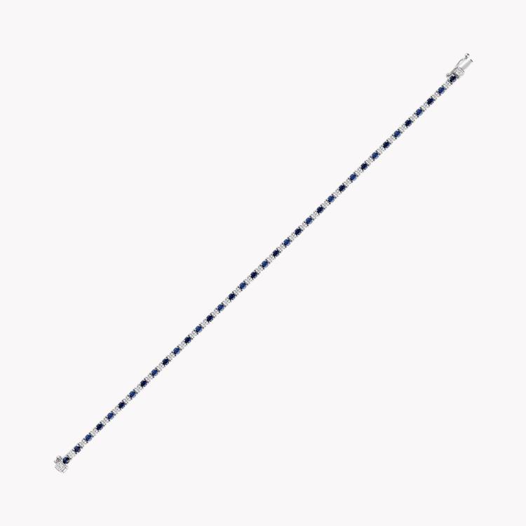 Sapphire & Diamond Line Bracelet Brilliant cut, Claw set_2