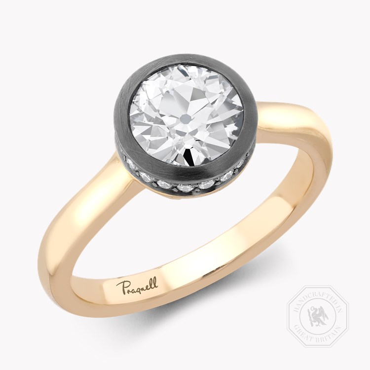 Legacy 1.35ct Diamond Solitaire Ring Old Cut, Rubover Set_1