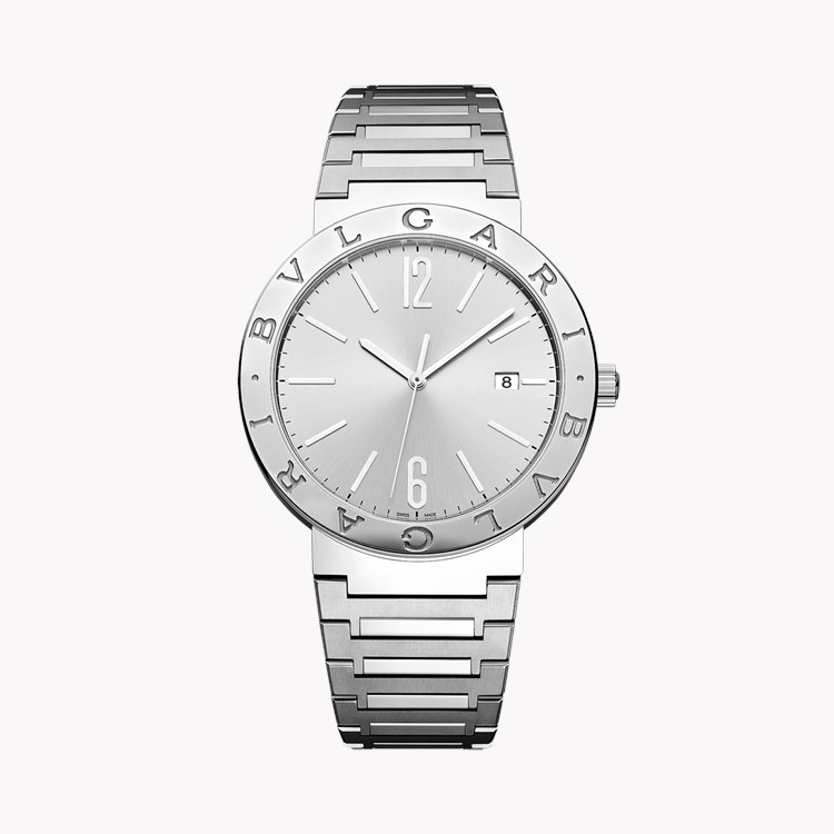 Bvlgari Bvlgari 41mm, Silver Dial, Arabic & Baton Numeral_1