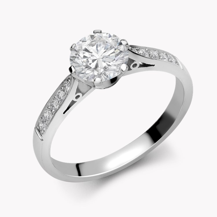 Antique Inspired 0.99ct Diamond Solitaire Ring Brilliant cut, Claw set_1