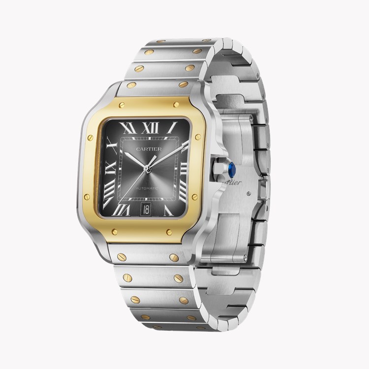 Cartier Santos de Cartier Large, Grey Dial, Roman Numerals_3
