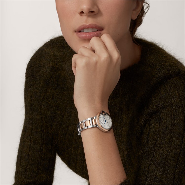 Cartier Ballon Bleu 33mm, Silver Dial, Roman Numeral_10