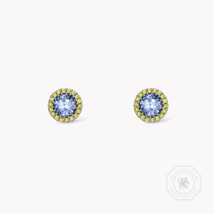 Solstice Tanzanite and Diamond Earrings