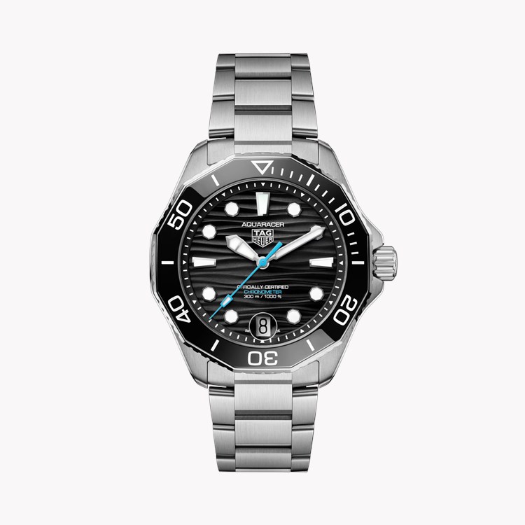 Tag Heuer Aquaracer Professional 300 42mm, Black Dial, Baton Numerals_1