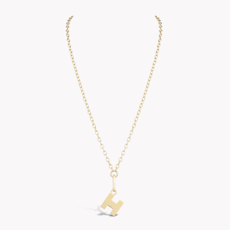 Letter H Pendant Charm _2