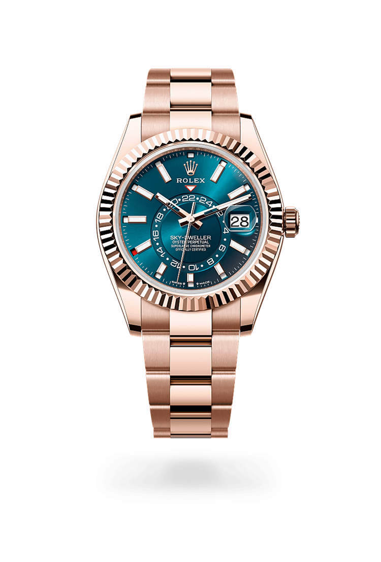 Sky-Dweller, Oyster, 42 mm, Everose gold
