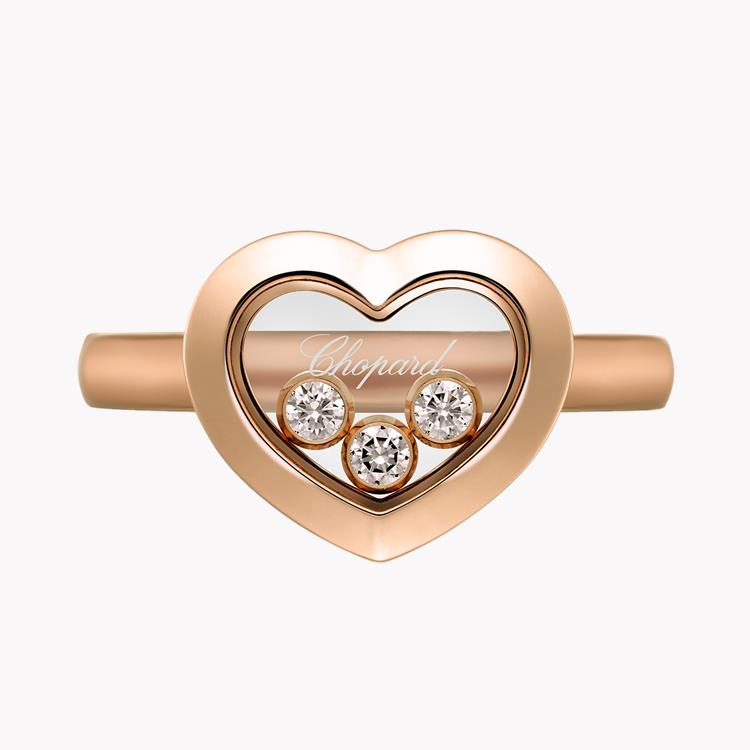 Chopard Happy Diamonds Three Stone Ring Brilliant Cut, Rub Over Set_2