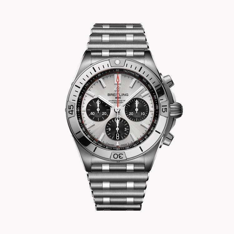 Breitling Chronomat B01 42 42mm, Silver Dial, Baton Numerals_1