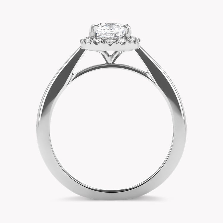 Celestial 1.00ct Cushion Cut Diamond Cluster Ring Cushion modern cut, Claw set_3