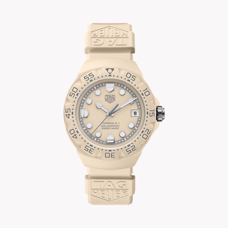 TAG Heuer Formula 1 SolarGraph 38mm, Beige Dial, Dot Numerals_1