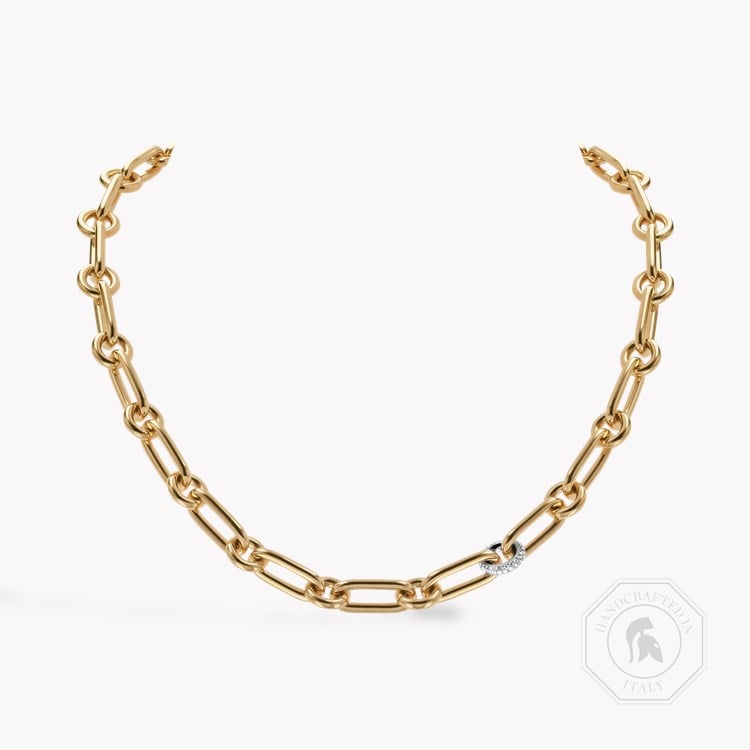 Mini Havana 0.43ct Diamond Necklace   in 18ct Yellow & White Gold
