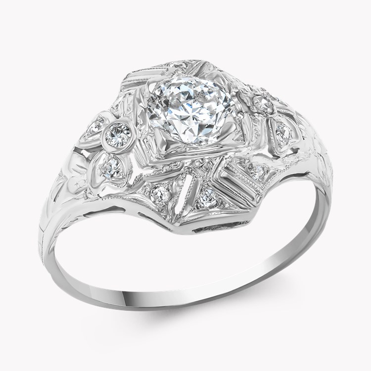 Old European Cut Diamond Cluster Ring Old European Cut, Claw Set_1