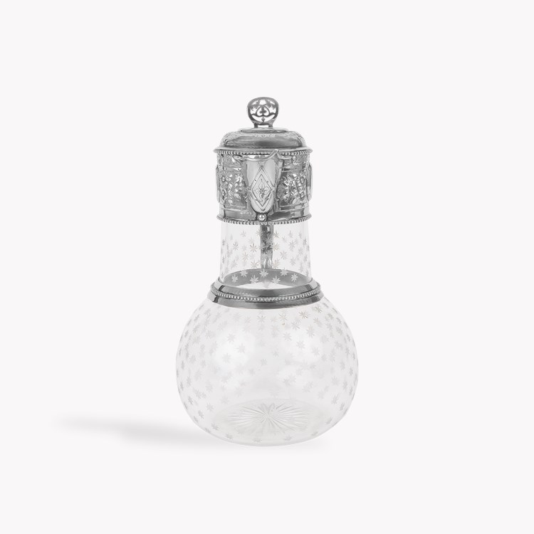 Silver Antique Mounted Claret Jug Hallmarked Sheffield_2