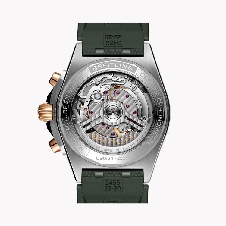 Breitling Chronomat B01 42mm, Green Dial, Baton Numerals_4